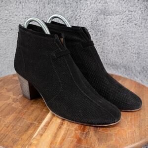 Aquatalia by Marvin K. 'Xcellent' Perforated Suede Bootie Womens Size 7